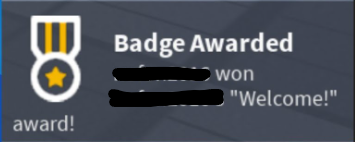 Aperçu de Welcome Badge Systeme
